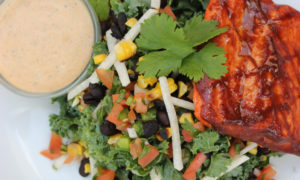 Southwest BBQ Salmon Salad